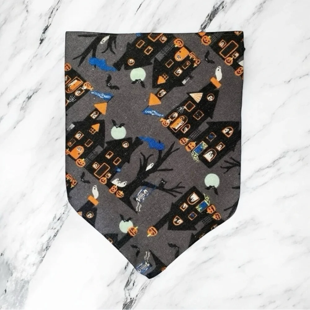 DOG Bandana - Haunted House - Size L Large